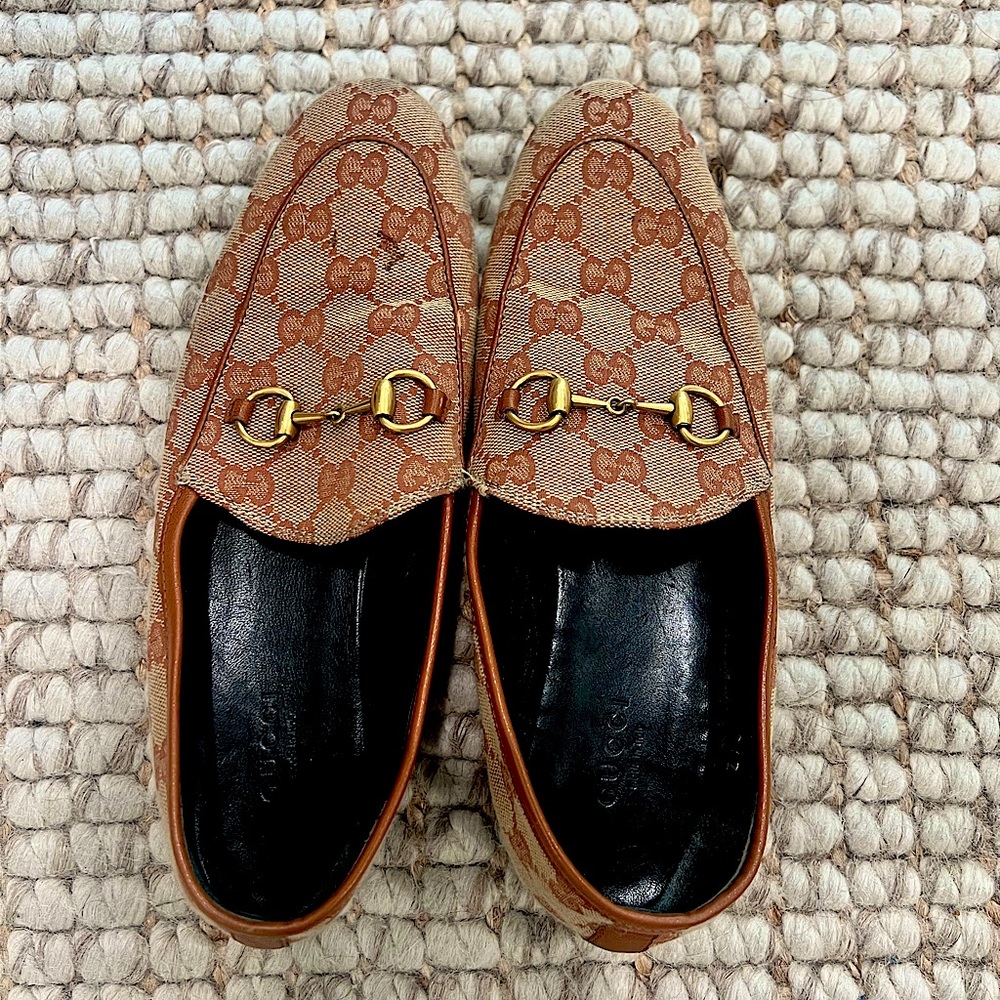 Gucci GG Canvas Loafers